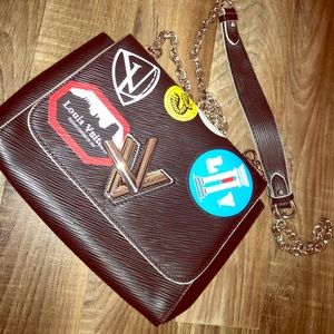 Designer inspired cross body patch piece